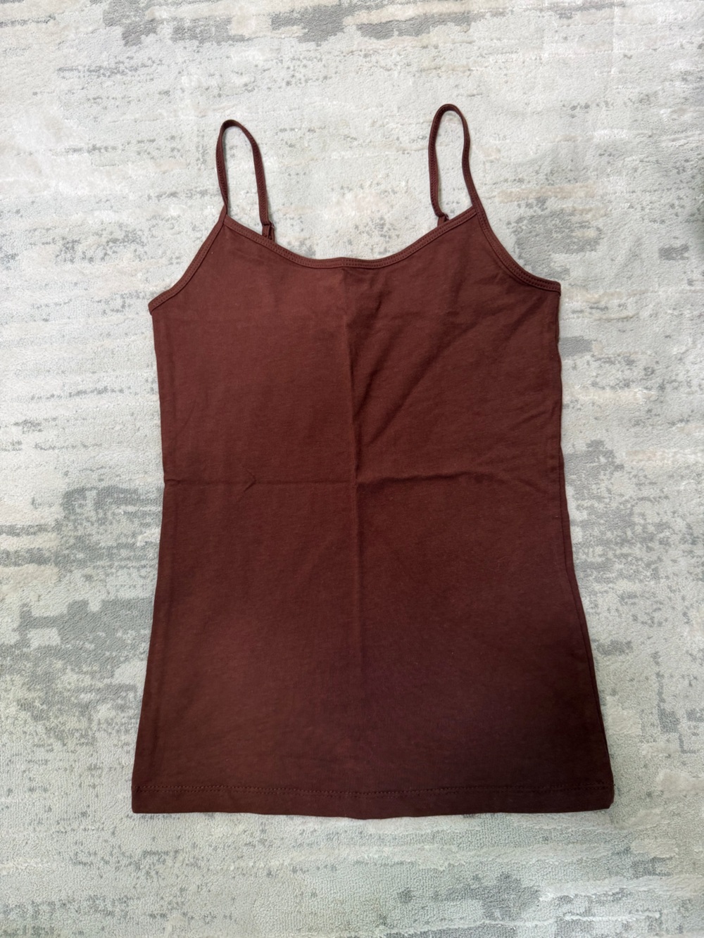 Forever 21 Women’s Brown spaghetti adjustable strap Tank Top